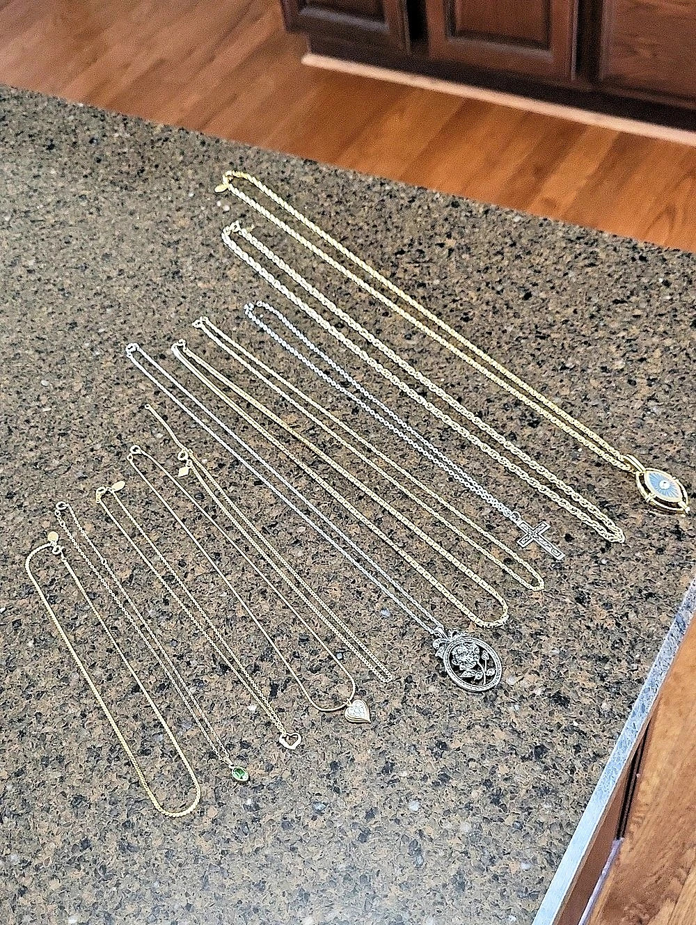 Mixed Costume Jewelry Pendant Necklaces